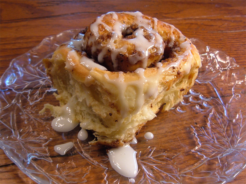 An Alton Brown Cinnamon Roll An Alton Brown Cinnamon Roll