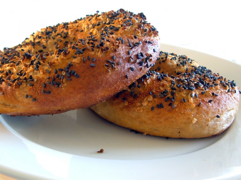 Nearly Perfect Bagels: Side View Nearly Perfect Bagels: Side View
