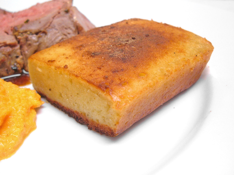 Seared Goat Cheese Millet Spoon Bread Seared Goat Cheese Millet Spoon Bread