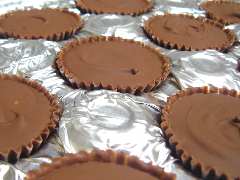 Peanut Butter Cups Just Out of the Freezer Peanut Butter Cups Just Out of the Freezer