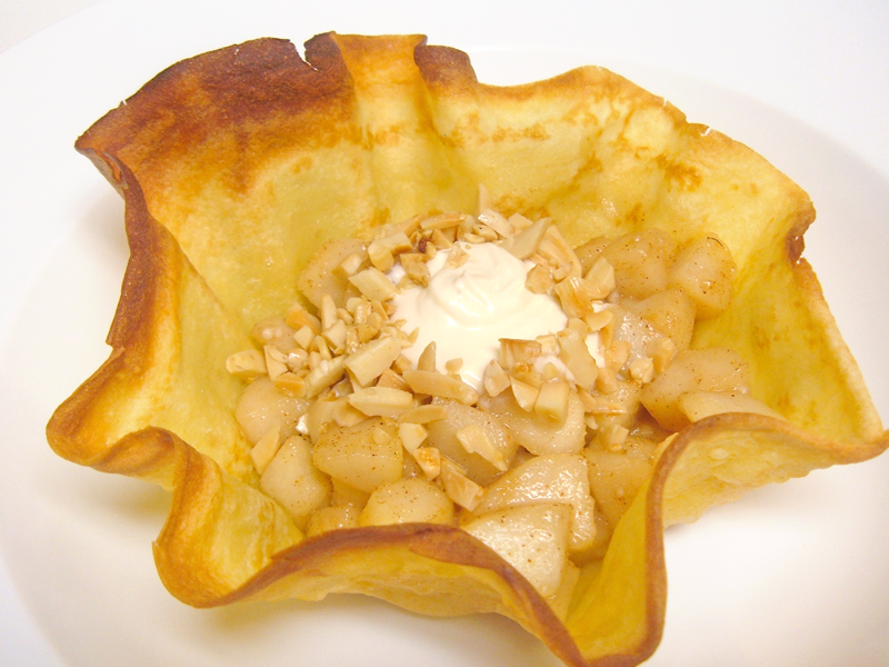 Pear Compote Dessert, Wideshot Pear Compote Dessert, Wideshot