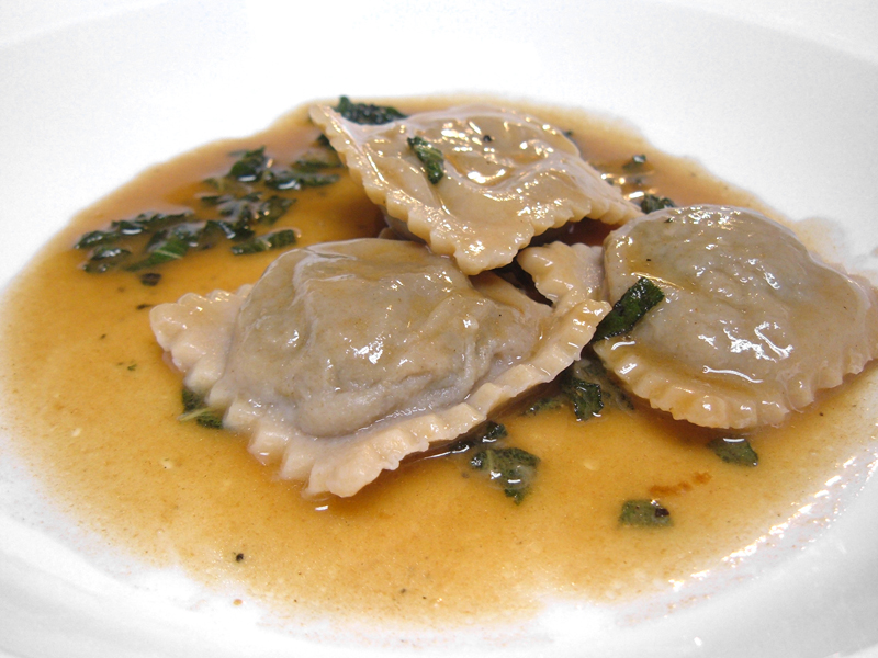 Wild Mushroom Ravioli with Brown Butter Sage Sauce Wild Mushroom Ravioli with Brown Butter Sage Sauce