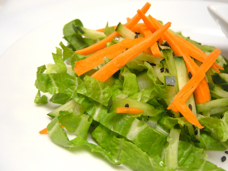 Crisp Napa Cabbage Salad with a Light Soy Vinegar Dressing Crisp Napa Cabbage Salad with a Light Soy Vinegar Dressing