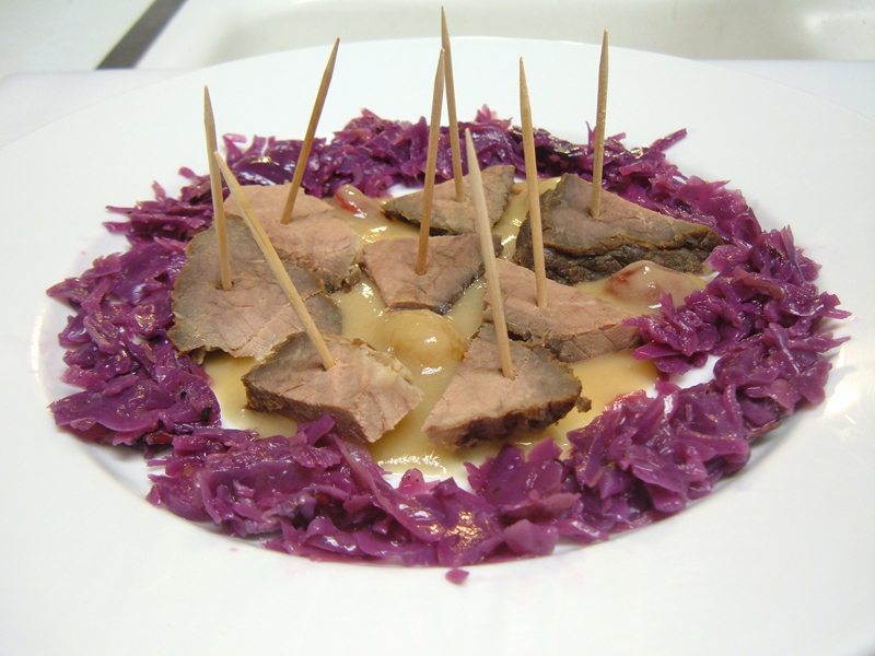Sauerbraten on a Stick Sauerbraten on a Stick